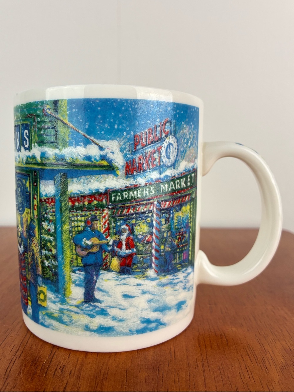 Starbucks Pikes Place Public Market Christmas Holiday Coffee Mug 16 Oz-Brand NEW